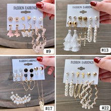 Fashion Gold Hoop Earrings Set Women Pearl Hoop Earrings Oversize Metal Circle Punk Earring 2020 Female Fashion Jewelry