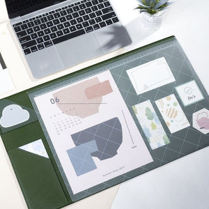 MINKYS 53CM X 31CM Thickened Waterproof Desk Mat Mouse Pad Desktop Organizer Korean School Office Stationery Accessories