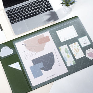 MINKYS 53CM X 31CM Thickened Waterproof Desk Mat Mouse Pad Desktop Organizer Korean School Office Stationery Accessories