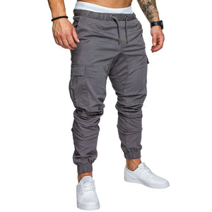 Autumn Men Pants Hip Hop Harem Joggers Pants 2021 New Male Trousers Mens Joggers Solid Multi-pocket Pants Sweatpants M-4XL
