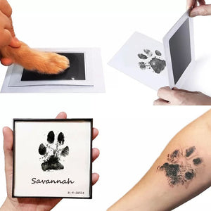 Newborn Baby Footprints Handprint Ink Pads Kits for DIY Photo Frame Accessories Newborn Baby Pet Cat Dog Paw Prints Souvenir