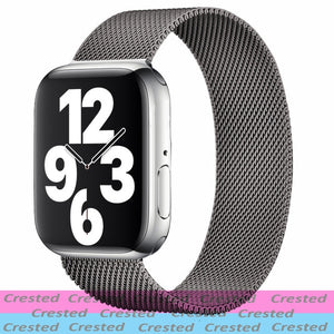 Strap For Apple watch band 44mm 40mm 38mm 42mm metal Magnetic Loop correa Accessories bracelet iWatch serie 4 3 SE 6 7 45mm 41mm