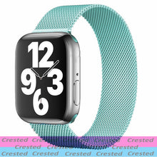 Strap For Apple watch band 44mm 40mm 38mm 42mm metal Magnetic Loop correa Accessories bracelet iWatch serie 4 3 SE 6 7 45mm 41mm