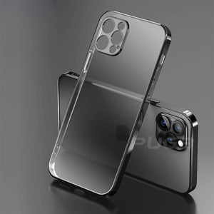 Luxury Plating Transparent Mechanical Drawing Silicone Case for