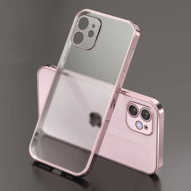 Luxury Square Clear TPU Case For iPhone 11 12 13 Mini Pro Max Soft Silicone  Phone Cover For iPhone X XR XS Max XR 6 6S 7 8Plus - AliExpress