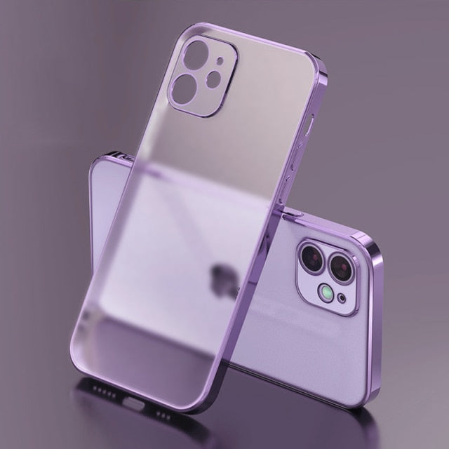 Luxury Square Clear Tpu Case For Iphone 11 12 13 Mini Pro Max Soft Silicone Phone  Cover For Iphone X Xr Xs Max Xr 6 6s 7 8plus - Mobile Phone Cases & Covers  - AliExpress